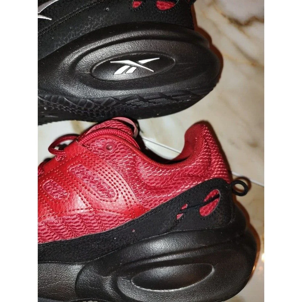 Men's Reebok Allen Iverson Solution Black Flash Red Mid Sneakers Sz 13